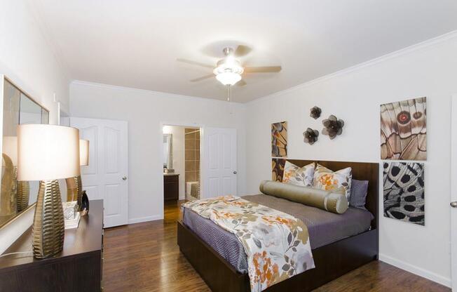 Bedroom with comfy bed at Park at Magnolia, Magnolia, 77354