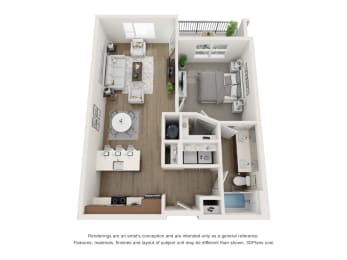 1 bed, 1 bath, 785 sqft, $1,575