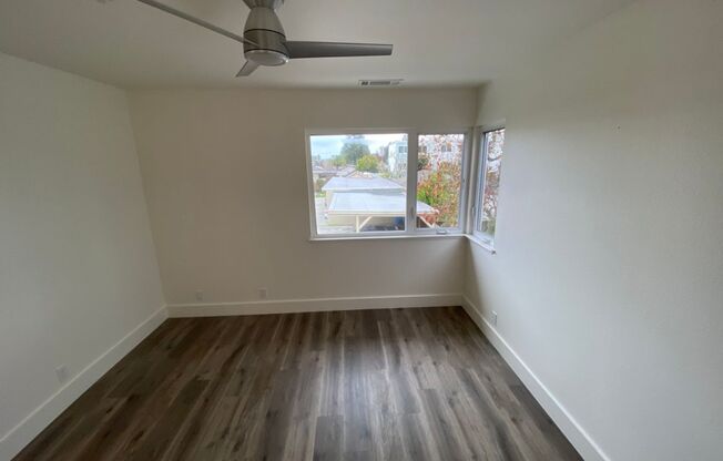 Newly Remodeled 2 Bedroom 1 1/2 Bath. Private yard and garage