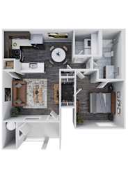 1 bed, 1 bath, 898 sqft, $1,590