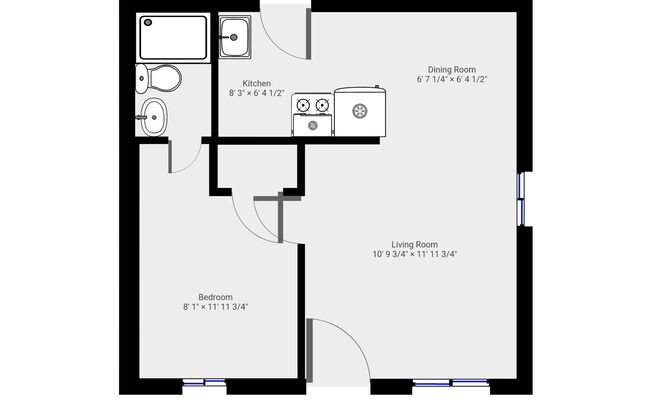 1 bed, 1 bath, 475 sqft, $895, Unit 2865