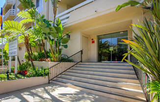 Apartment Building in Los Angeles Entrance