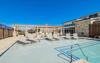 Resort-Style Pool Deck with Lounge Area & Grilling Station