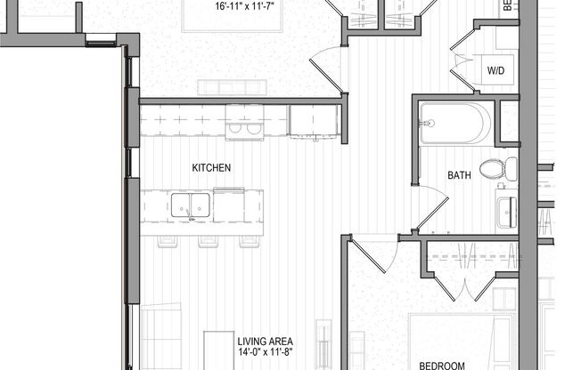 2 beds, 1 bath, 836 sqft, $2,885, Unit 210