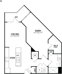 1 bed, 1 bath, 773 sqft, $1,705
