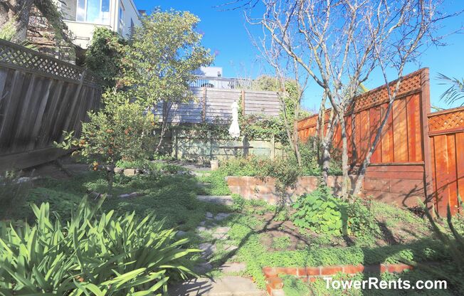 Noe Valley/Dolores Hts: 2 Bedroom+ Office Single Family Home w/ Parking & Back Yard nr Dolores Park, 24th St & Valencia St Shops & Restaurants