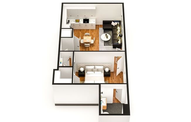 1 bed, 1 bath, 524 sqft, $1,395, Unit 506