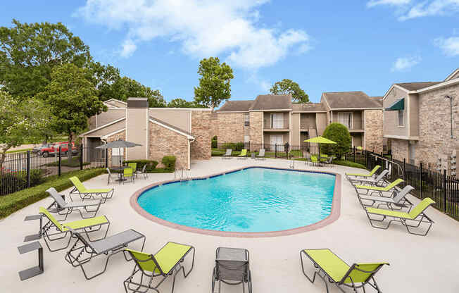 pool chair at Afton Oaks pool