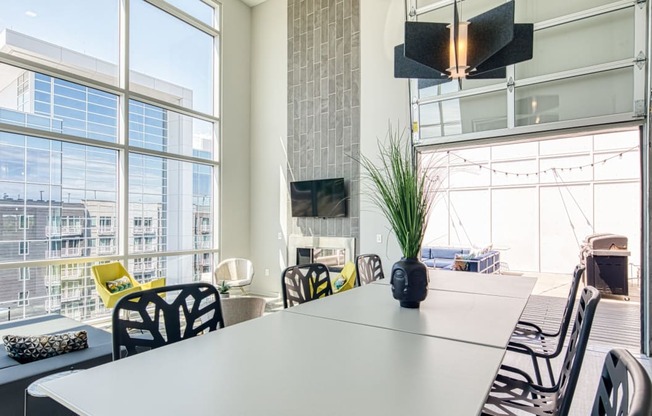 Conference table at Helix Apartments in Chesapeake VA