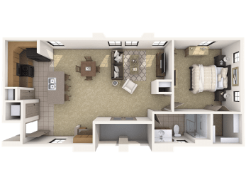 1 bed, 1 bath, 908 sqft, $1,860