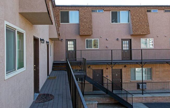 Upper Exterior at Oak Manor & Angel Street Apartments