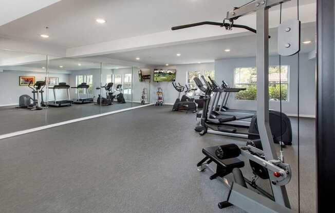 Fitness Center With Modern Equipment at 55+ FountainGlen Laguna Niguel, Laguna Niguel