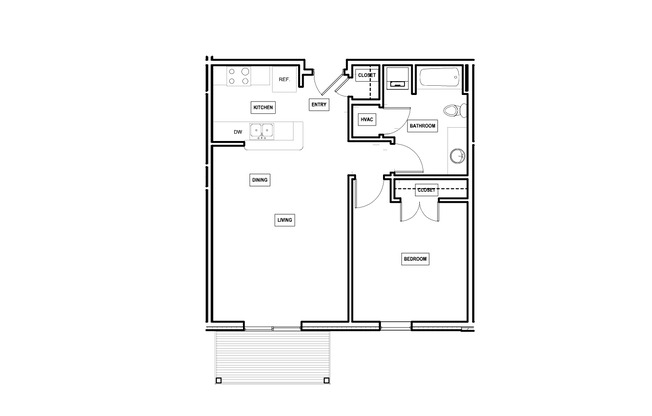 1 bed, 1 bath, $1,200