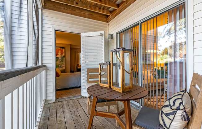 Private Balcony With Seating at The Watch on Shem Creek, Mt. Pleasant, South Carolina