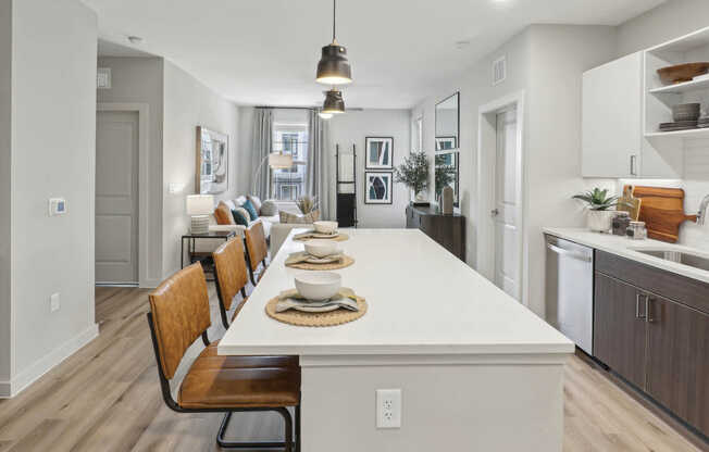 Kitchen with Stainless Steel Appliances and Breakfast Bar