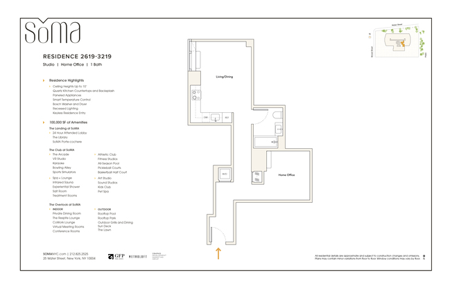 Studio, 1 bath, $4,640, Unit 2919