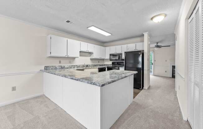 U-shaped kitchen at Rosewood at Colony Square, Rocky Mount, 27804