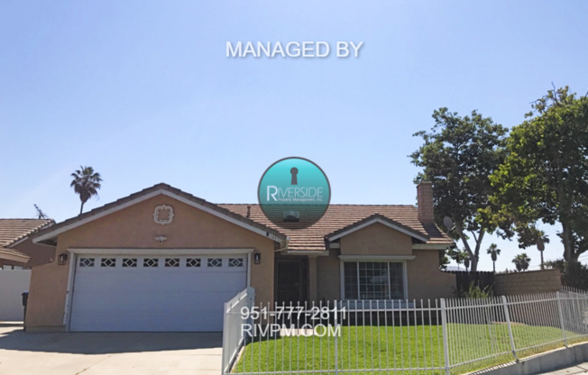 3 Bed 2 Bath Home In Moreno Valley Available NOW!