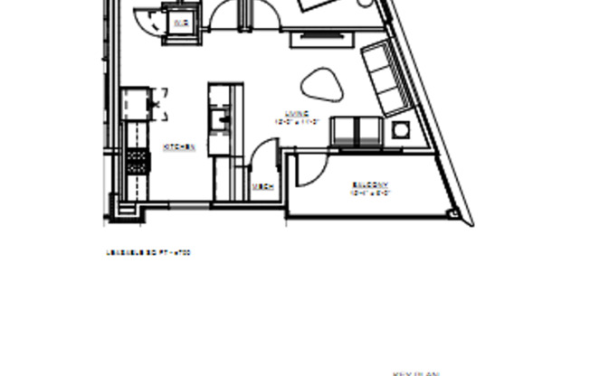 1 bed, 1 bath, 650 sqft, $1,700, Unit Unit 208