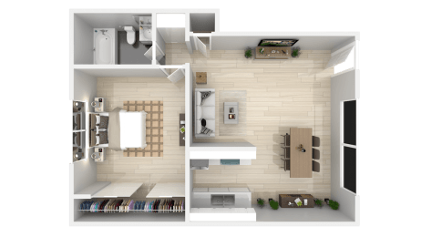 1 bed, 1 bath, 616 sqft, $1,825