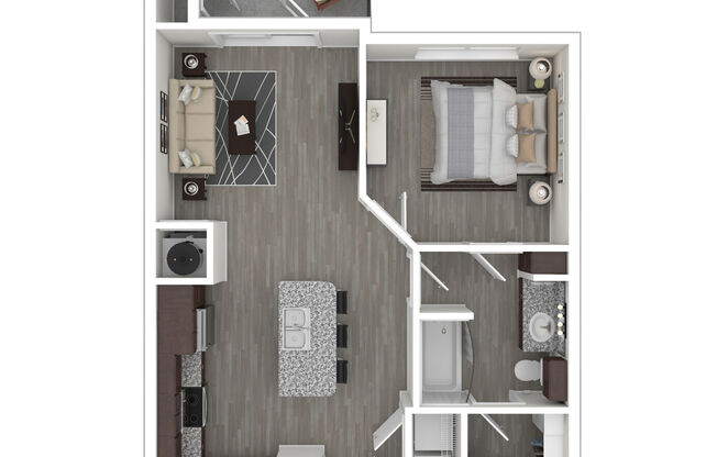 1 bed, 1 bath, 725 sqft, $1,410