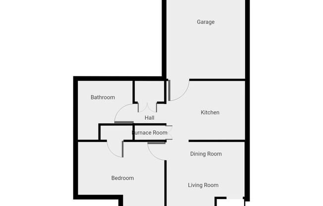 1 bed, 1 bath, 613 sqft, $820, Unit 102