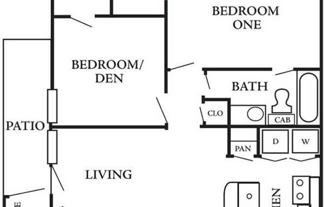 2 beds, 1 bath, 853 sqft, $1,510