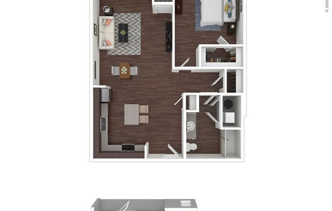 1 bed, 1 bath, 902 sqft, $3,465, Unit 507