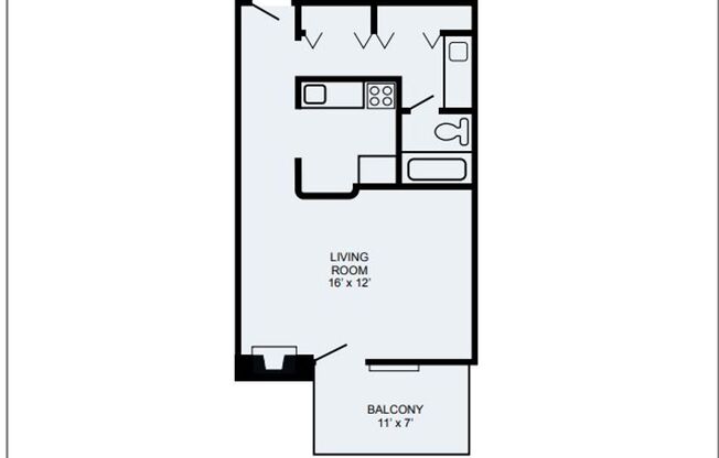 1 bed, 1 bath, 400 sqft, $1,250, Unit 308