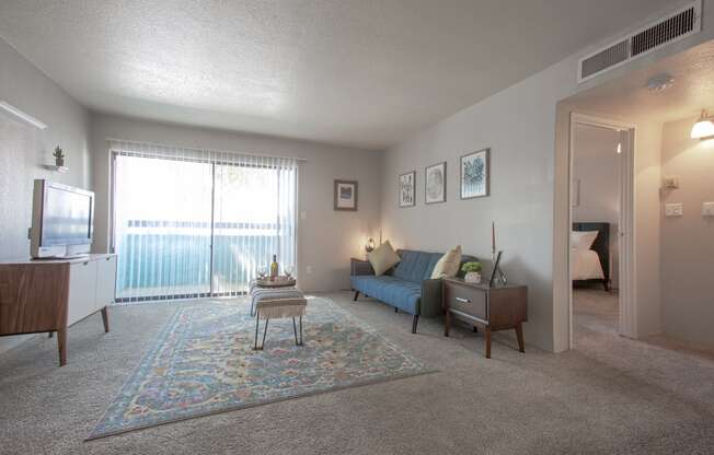 Living Room at Villas Del Cielo Aprartments in Albuquerque New Mexico October 2020