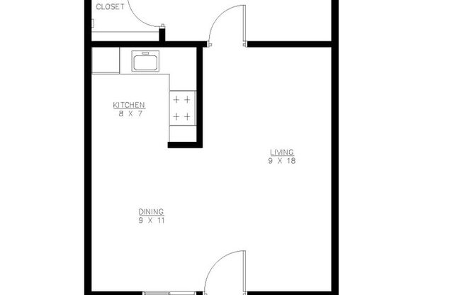 1 bed, 1 bath, $2,095, Unit 23