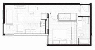 1 bed, 1 bath, 646 sqft, $2,495