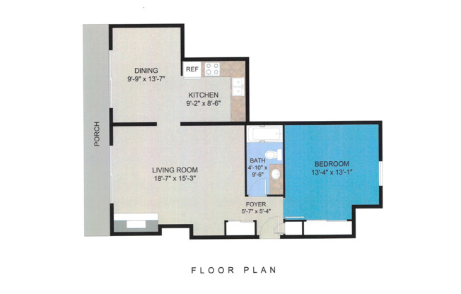 1 bed, 1 bath, 800 sqft, $1,295, Unit 8202-A