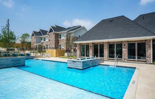 Swimming Pool area at Emerson at Buda, Texas, 78610