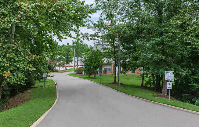 Driveway leading to Greens of Pine Glen in Durham NC