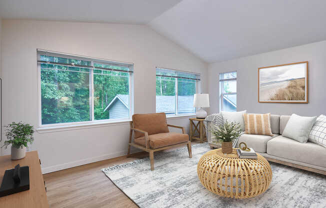 Living Room with Hard Surface Flooring