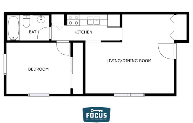 1 bed, 1 bath, 550 sqft, $949, Unit A7