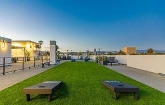 Rooftop at Ace on Orange Grove Apartments in Los Angeles, California.