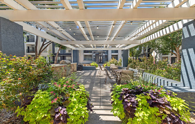 Exterior Community Building and Landscape at Allure North Dallas Apartments in Dallas, TX.