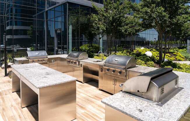 BBQ area at 903 Peachtree, Atlanta, GA, 30309