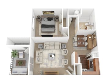 1 bed, 1 bath, 700 sqft, $1,455