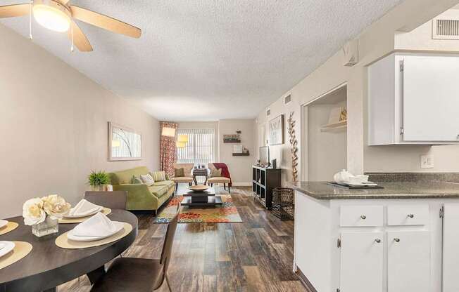 One Bedroom common area at Villa Toscana Apartments in Phoenix Arizona