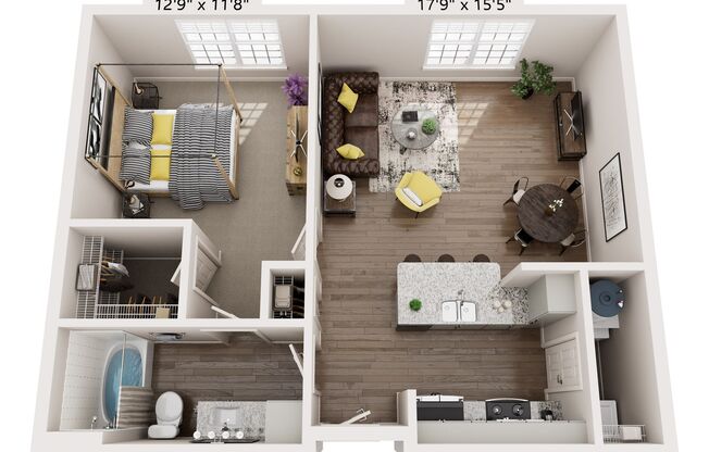 1 bed, 1 bath, 742 sqft, $1,520, Unit 5304