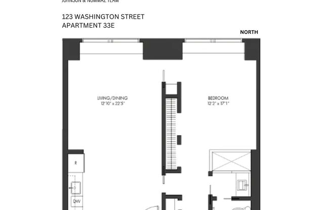 1 bed, 1 bath, 704 sqft, $4,750, Unit 33E