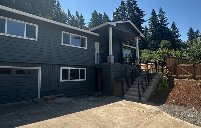 Beautifully Refreshed Home on Several Acres in Oregon city off Forsyth Road. 15 minutes from Highway 213 and 205.