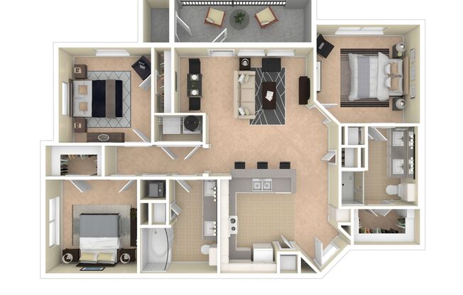 3 beds, 2 baths, 1,150 sqft, $1,981