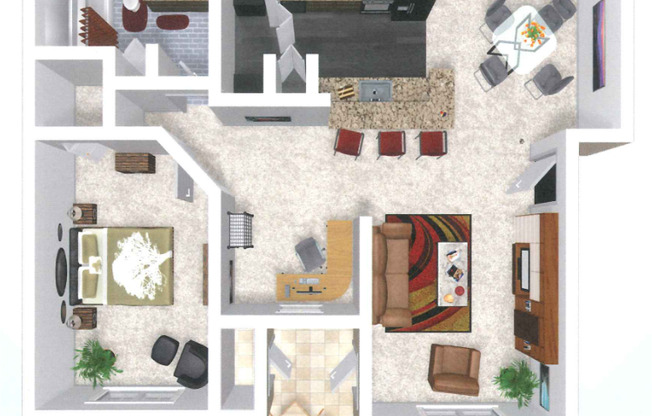 1 bed, 1 bath, 737 sqft, $1,545