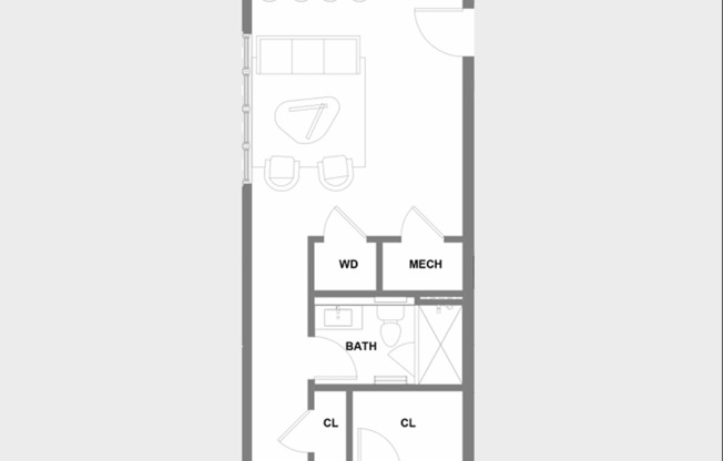 1 bed, 1 bath, 725 sqft, $1,879, Unit 421