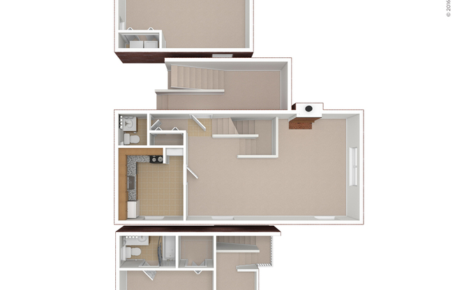 1 bed, 1.5 baths, 1,243 sqft, $2,651