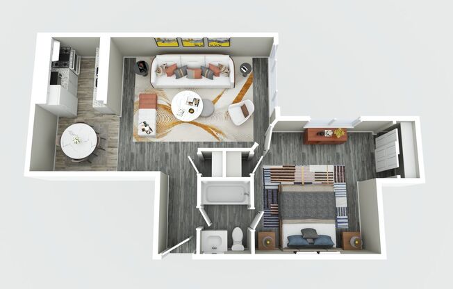 1 bed, 1 bath, 600 sqft, $899, Unit 409-120